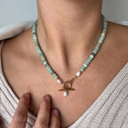 Collana bohemien con perle