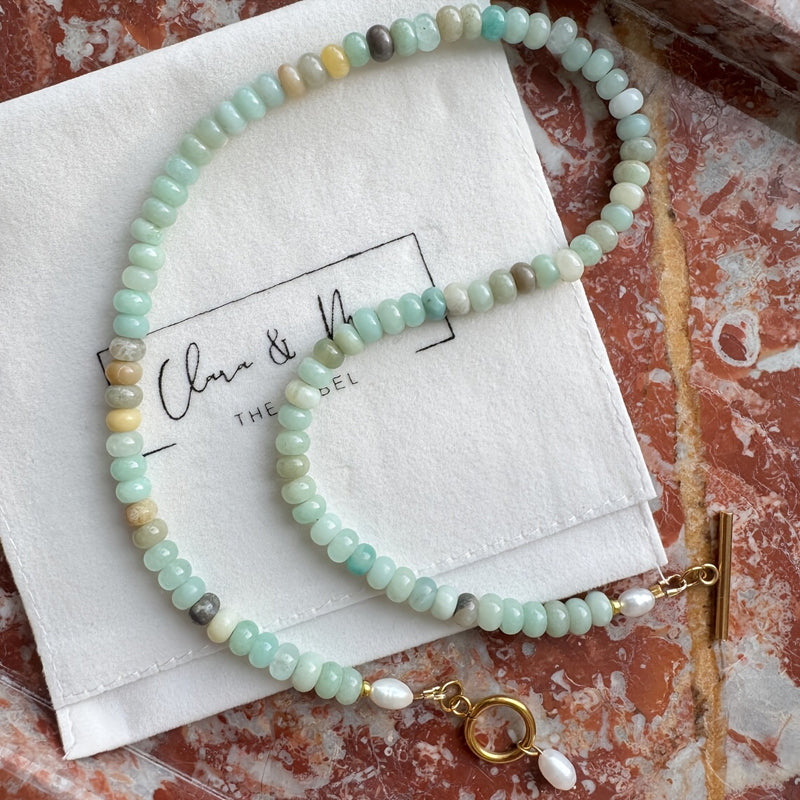 Collana bohemien con perle
