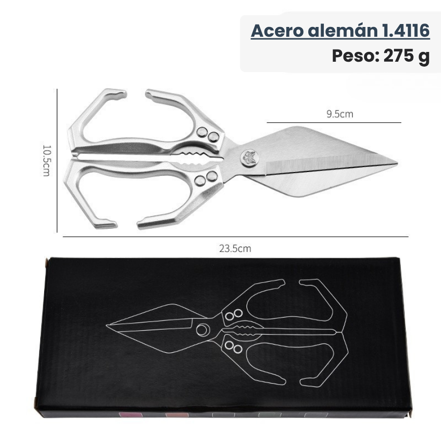 Tijeras grandes con hoja en forma de diamante, hechas de acero inoxidable macizo importado de Alemania (new)