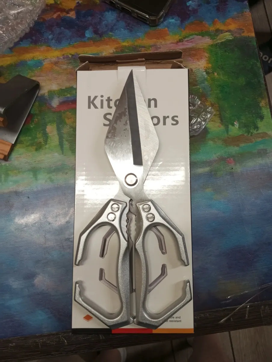 Tijeras grandes con hoja en forma de diamante, hechas de acero inoxidable macizo importado de Alemania (new)