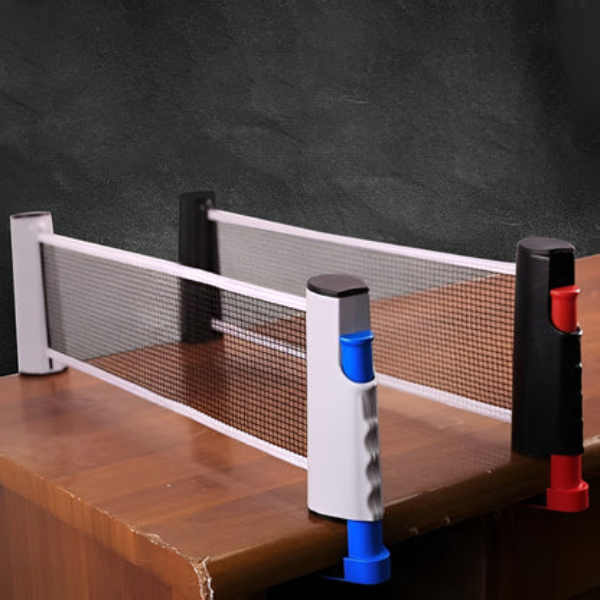 Red de tenis retráctil práctica para jugar en cualquier momento y lugar