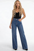 Jeans dritti a vita alta