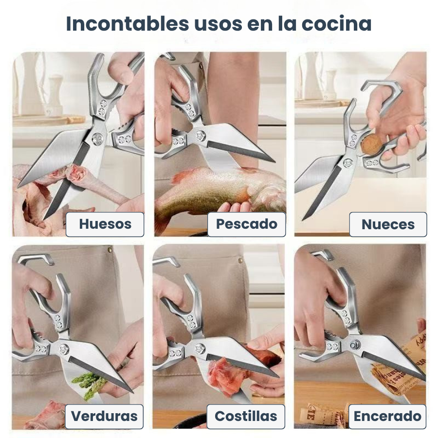 Tijeras grandes con hoja en forma de diamante, hechas de acero inoxidable macizo importado de Alemania (new)