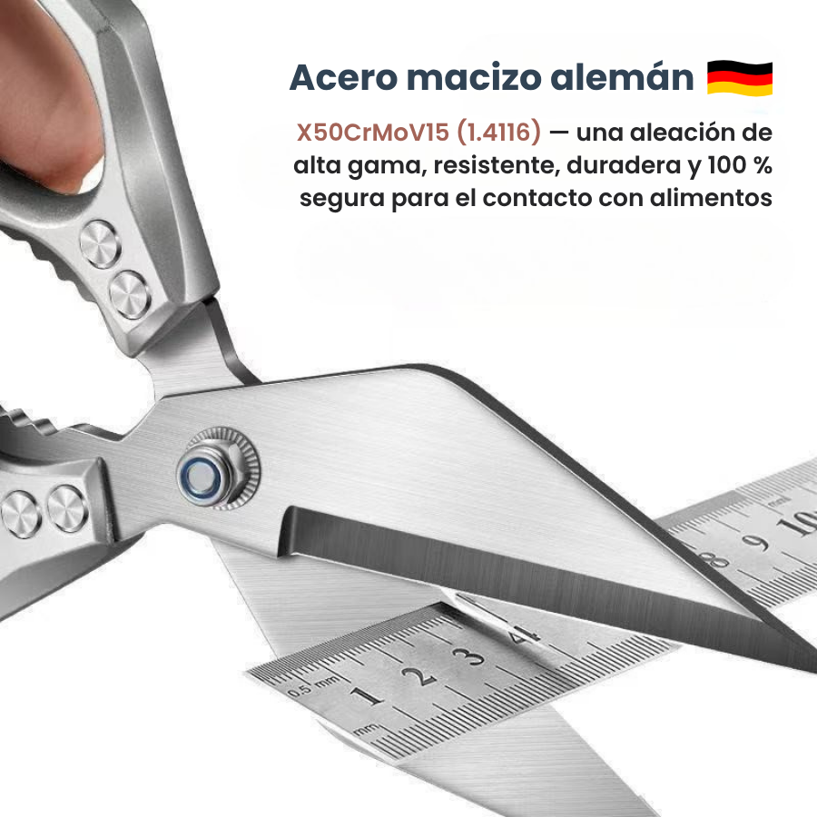 Tijeras grandes con hoja en forma de diamante, hechas de acero inoxidable macizo importado de Alemania (new)