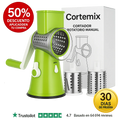 CORTEMIX™ - Corta patatas, queso y verduras en tiempo record. Incluye 3 cabezales. (+ Envío GRATIS) *Lavado ultra-fácil. *Oferta única navidad pasa tiempo en familia