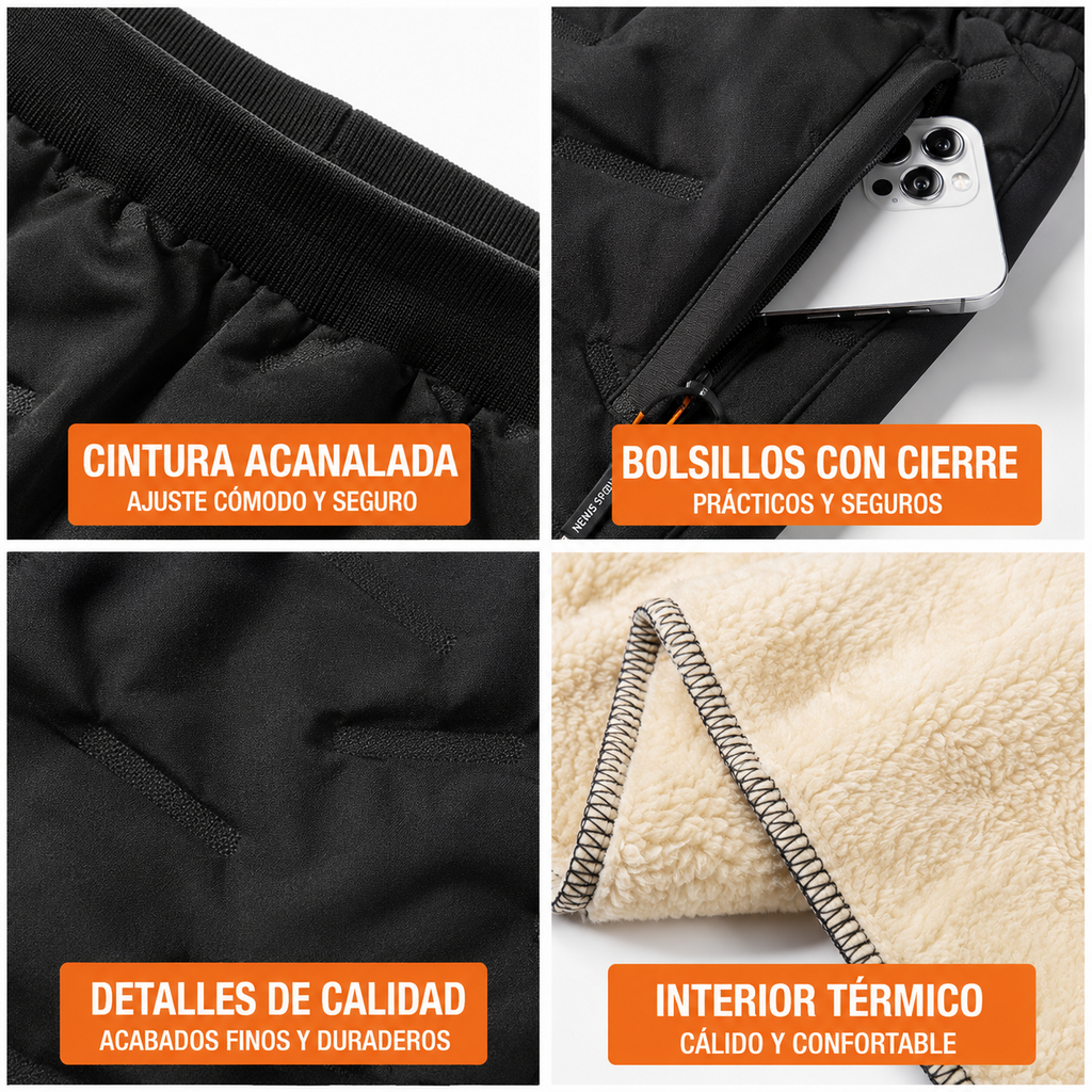 Pantaloni dritti o jogging unisex con pile