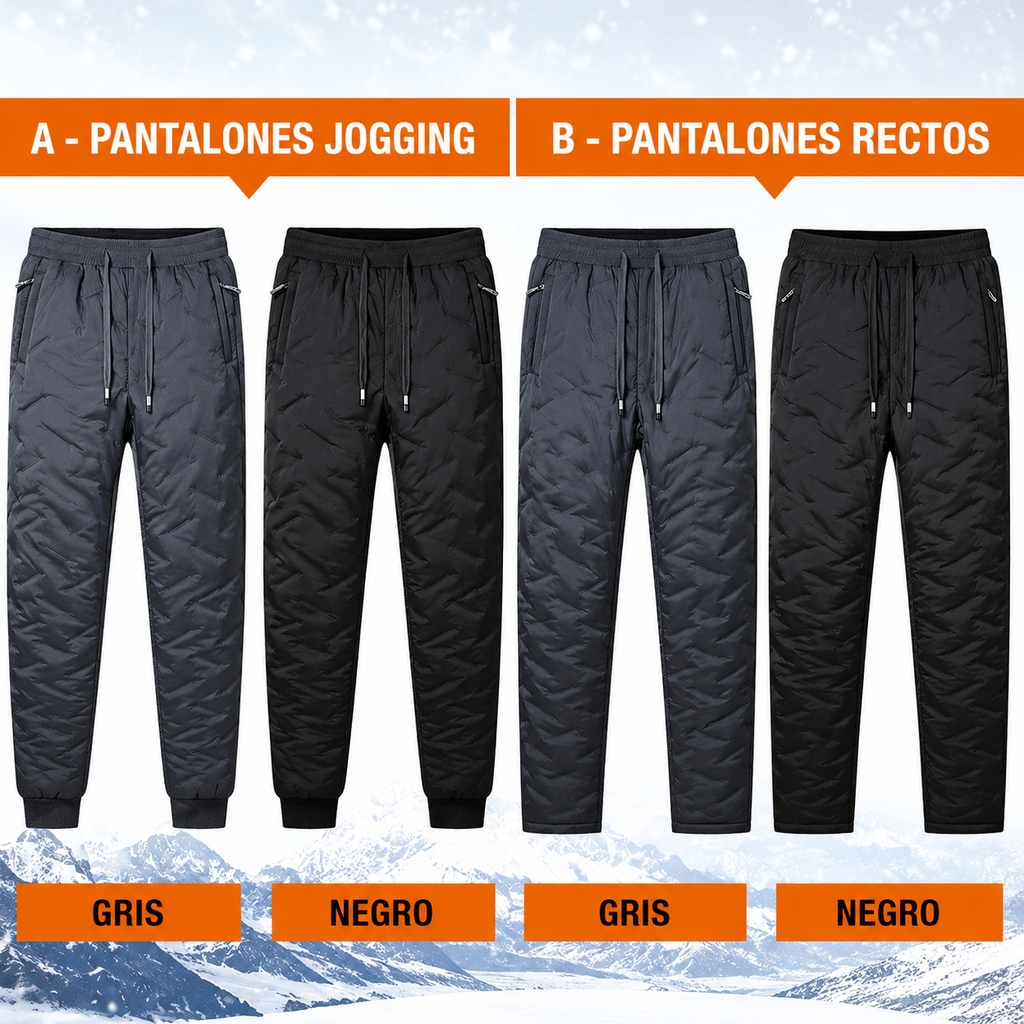 Pantaloni dritti o jogging unisex con pile