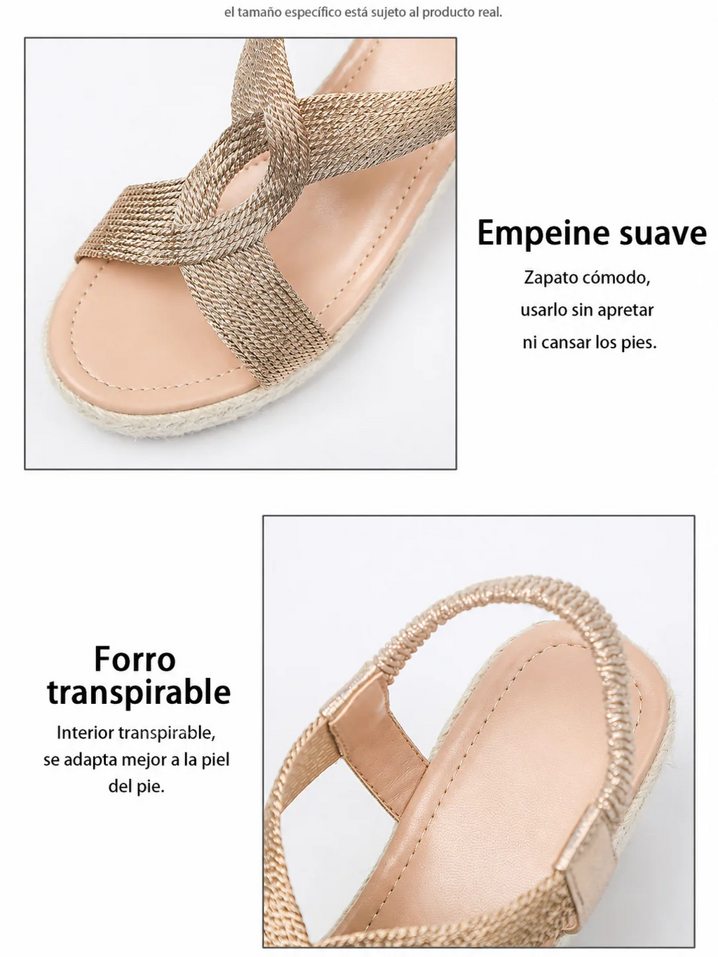 Sandali con zeppa intrecciata