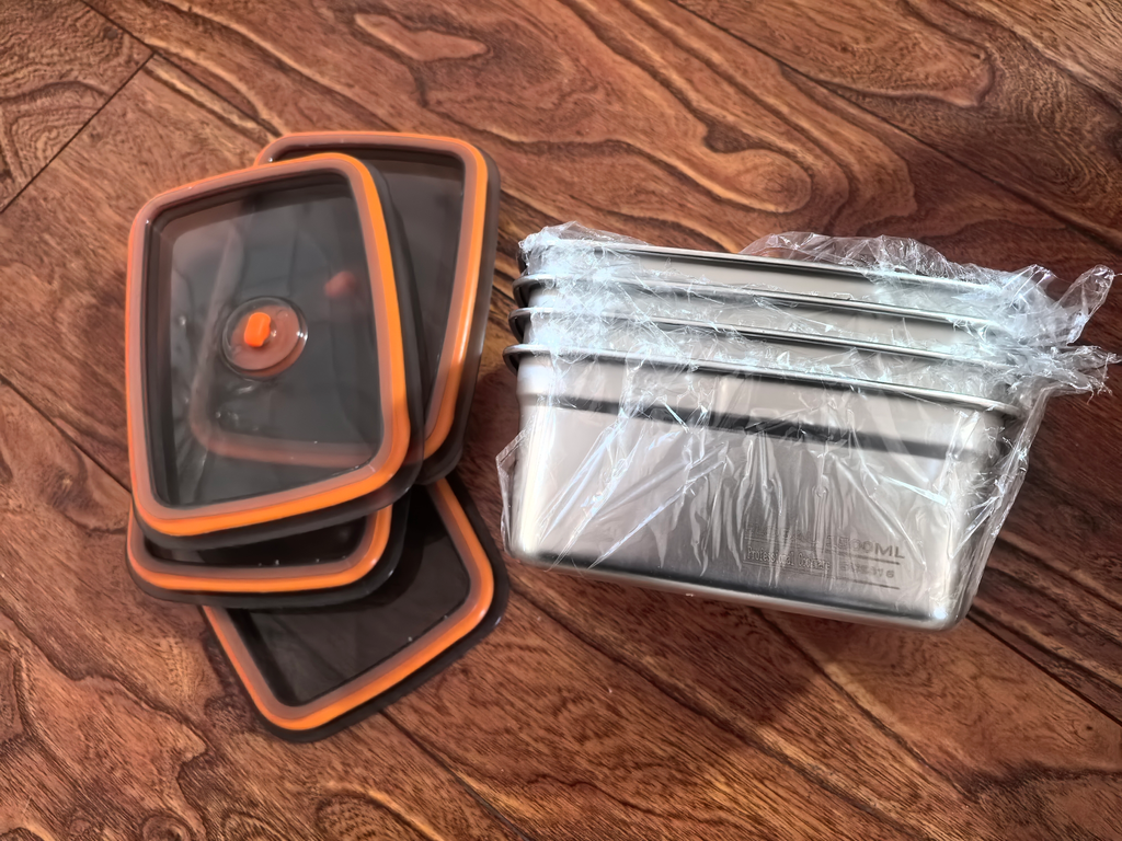 🔥70% DE DESCUENTO | Caja De Comida Al Vacío De Acero Inoxidable Antibacteriana 316 (19 x 13.5 x5.5 cm)