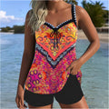 Completo vacanze stampato con top e shorts