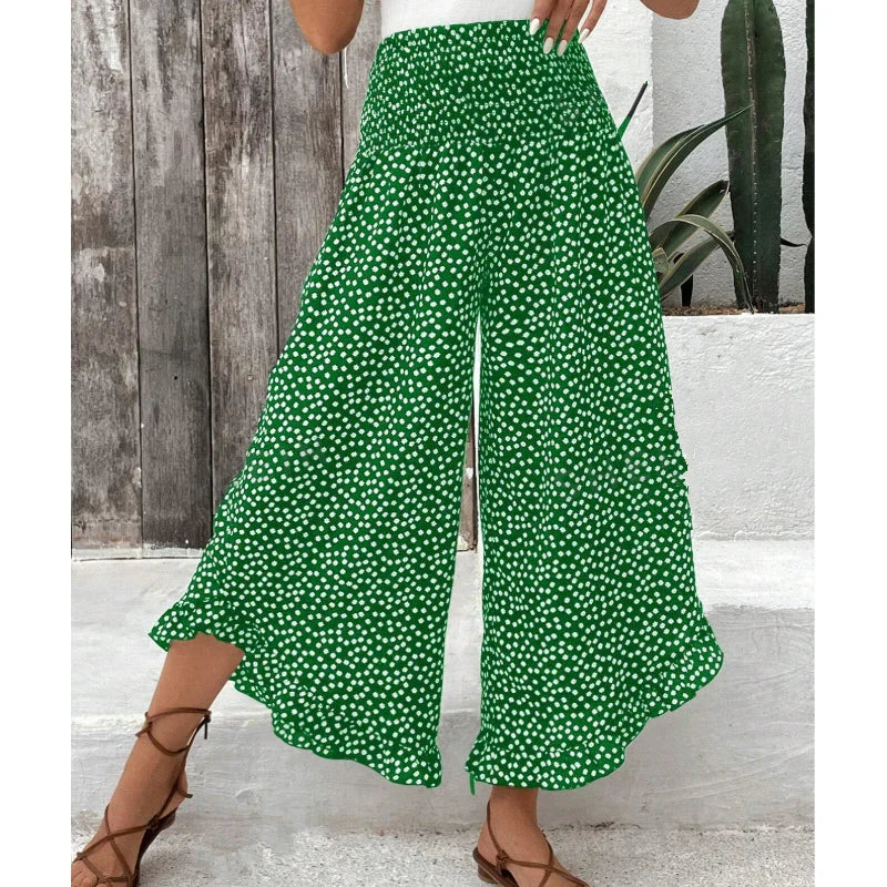 Pantaloni fluidi da donna a vita alta - Stile elegante e comodo