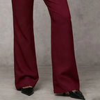 Pantaloni eleganti a zampa da donna