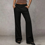 Pantaloni eleganti a zampa da donna