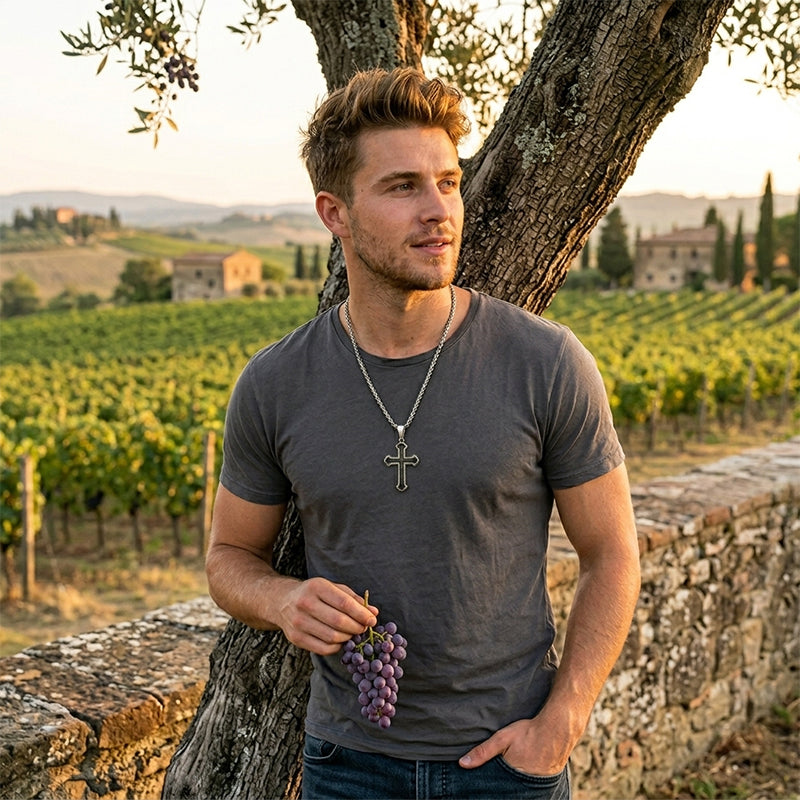 Collana Croce Padre Nostro